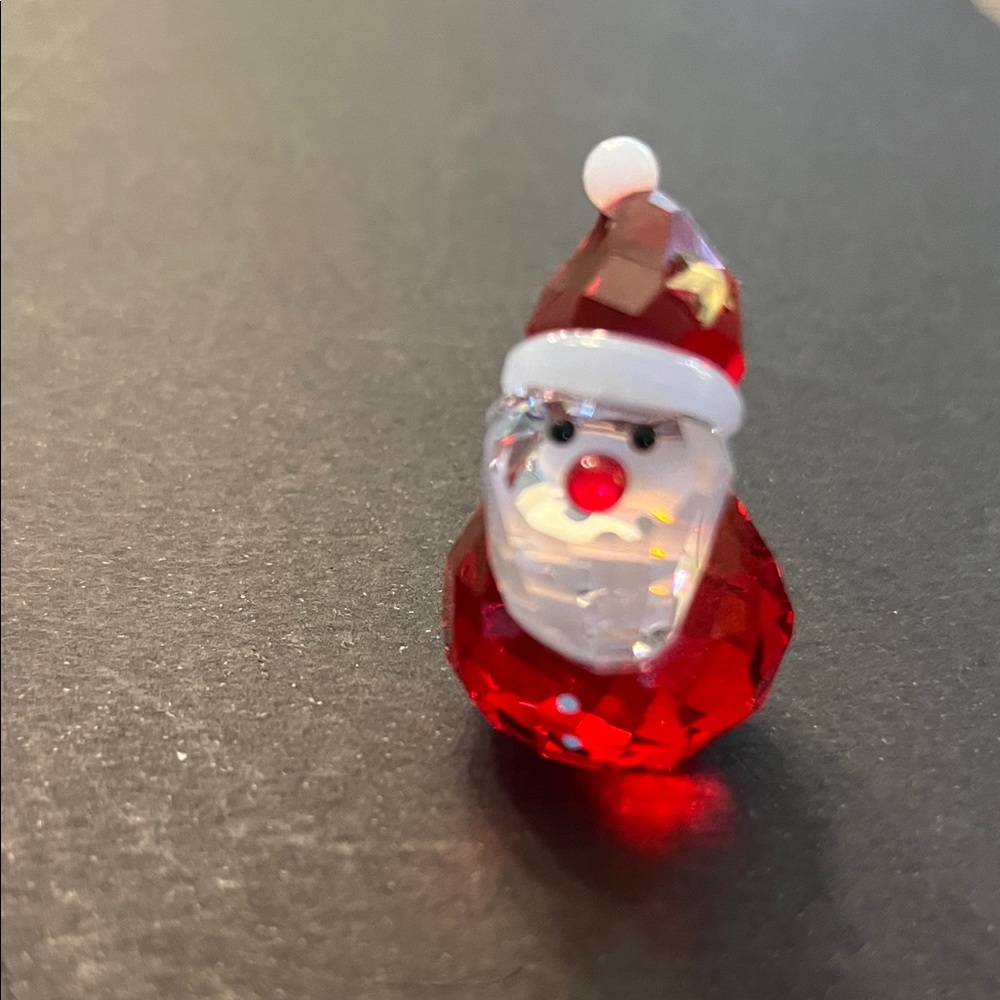 Swarovski Crystal Rocking Festive Santa Figurine
